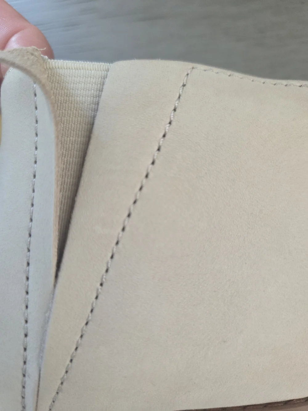 Toms Marta Wedge Bootie In Sand Leather Womens 6.5